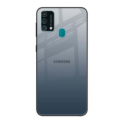 Smokey Grey Color Samsung Galaxy F41 Glass Back Cover Online