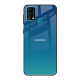 Celestial Blue Samsung Galaxy F41 Glass Back Cover Online