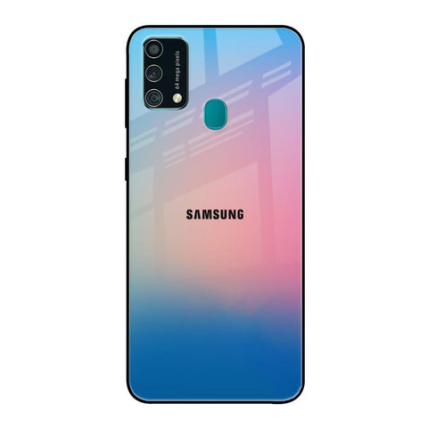Blue & Pink Ombre Samsung Galaxy F41 Glass Back Cover Online