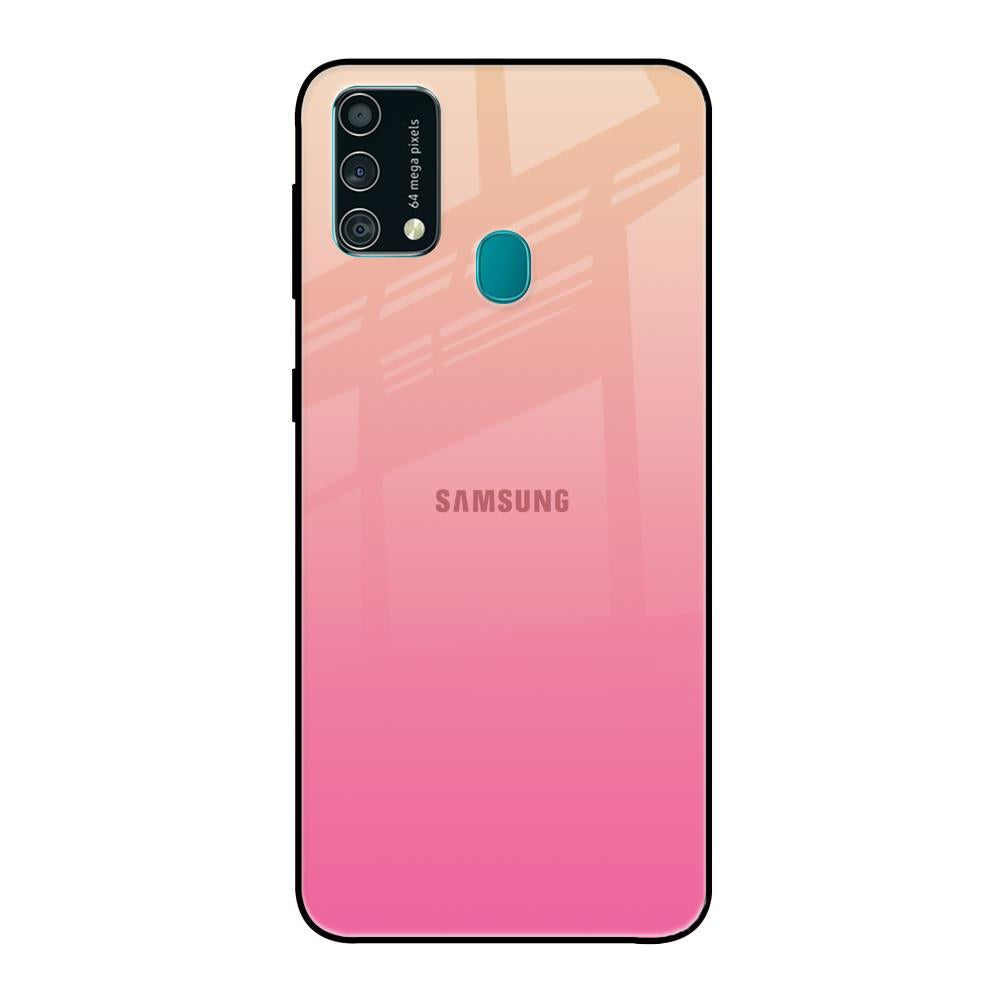 Pastel Pink Gradient Samsung Galaxy F41 Glass Back Cover Online