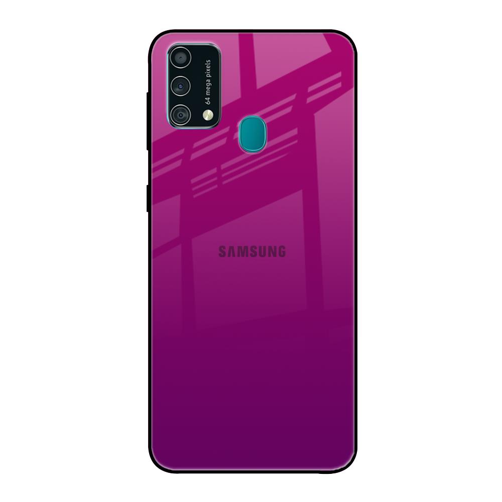 Magenta Gradient Samsung Galaxy F41 Glass Back Cover Online