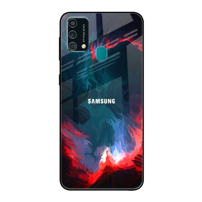 Brush Art Samsung Galaxy F41 Glass Back Cover Online