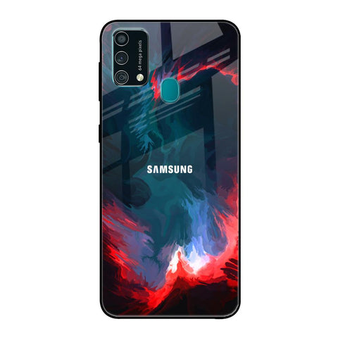 Brush Art Samsung Galaxy F41 Glass Back Cover Online