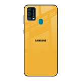 Fluorescent Yellow Samsung Galaxy F41 Glass Back Cover Online