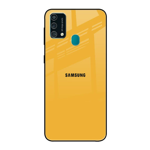 Fluorescent Yellow Samsung Galaxy F41 Glass Back Cover Online