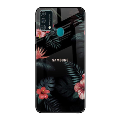 Tropical Art Flower Samsung Galaxy F41 Glass Back Cover Online