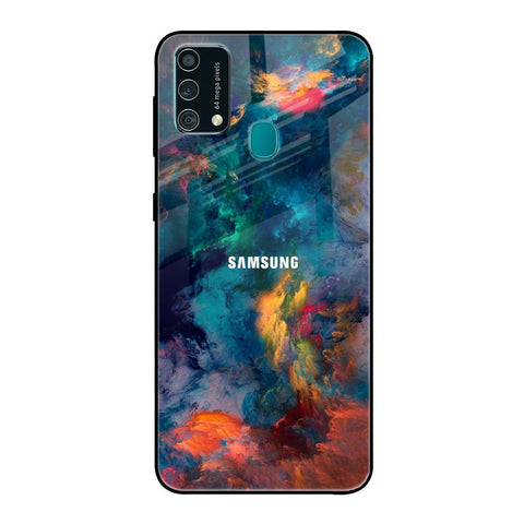 Colored Storm Samsung Galaxy F41 Glass Back Cover Online