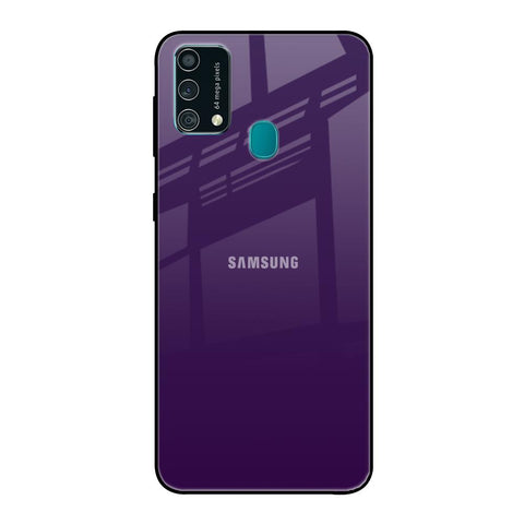 Dark Purple Samsung Galaxy F41 Glass Back Cover Online