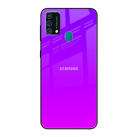 Purple Pink Samsung Galaxy F41 Glass Back Cover Online
