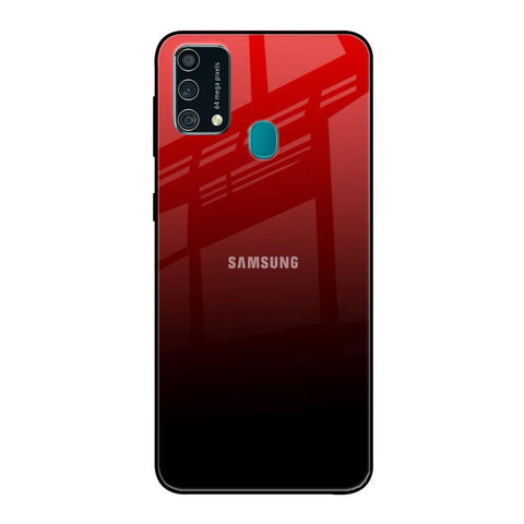 Maroon Faded Samsung Galaxy F41 Glass Back Cover Online