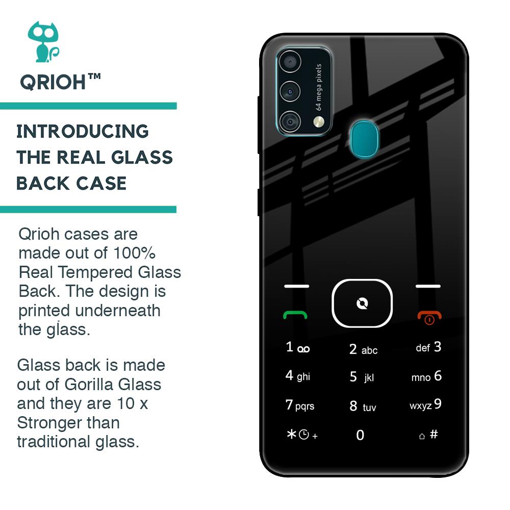 Classic Keypad Pattern Glass Case for Samsung Galaxy F41
