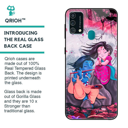 Radha Krishna Art Glass Case for Samsung Galaxy F41