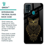 Golden Owl Glass Case for Samsung Galaxy F41