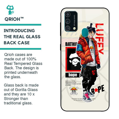 Bape Luffy Glass Case for Samsung Galaxy F41