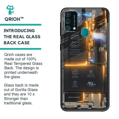 Glow Up Skeleton Glass Case for Samsung Galaxy F41