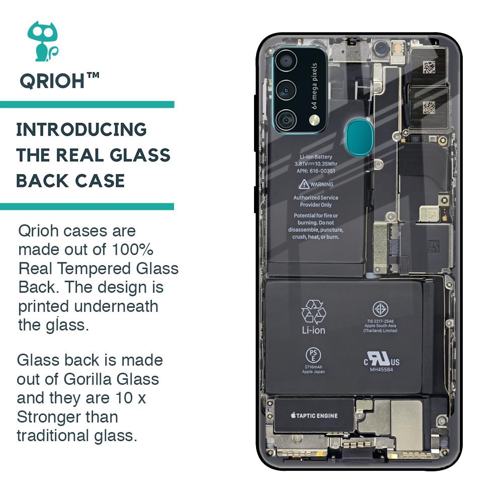 Skeleton Inside Glass Case for Samsung Galaxy F41