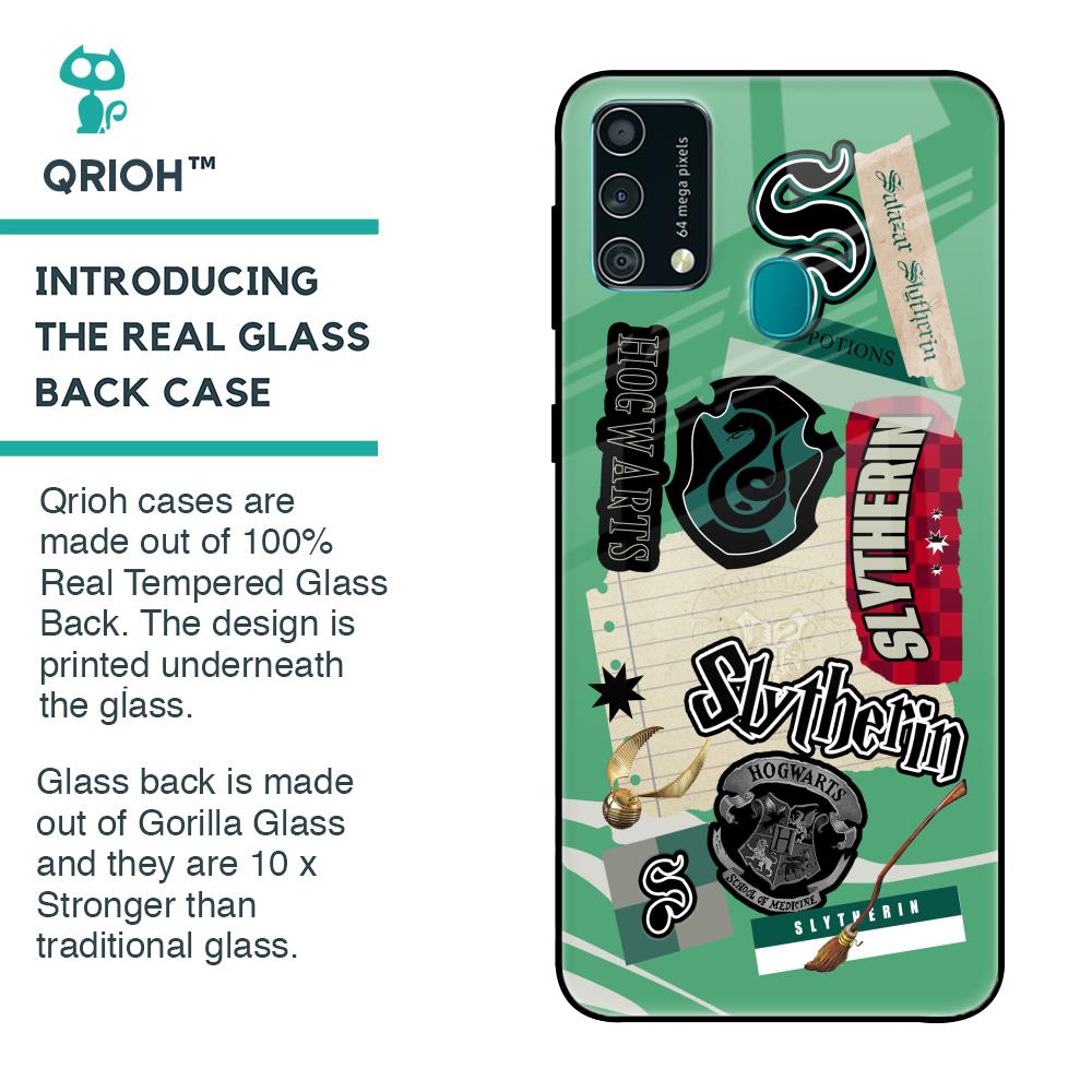 Slytherin Glass Case for Samsung Galaxy F41