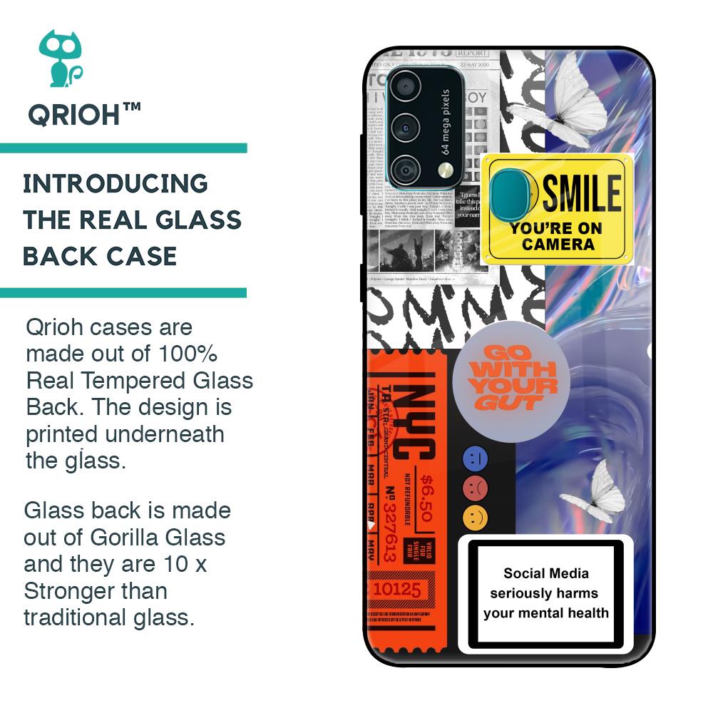 Smile for Camera Glass Case for Samsung Galaxy F41