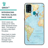 Travel Map Glass Case for Samsung Galaxy F41