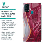 Crimson Ruby Glass Case for Samsung Galaxy F41