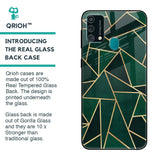 Abstract Green Glass Case For Samsung Galaxy F41