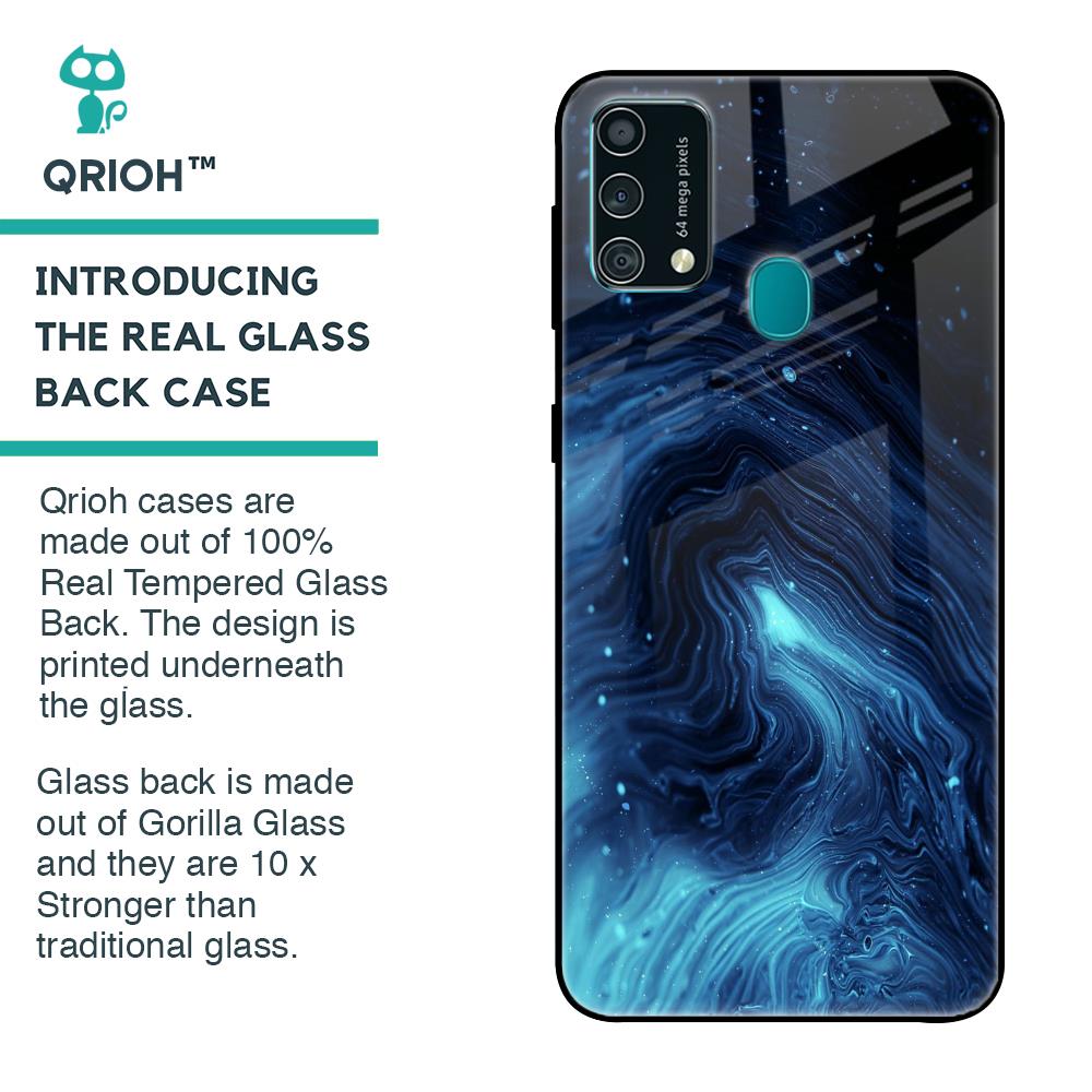 Dazzling Ocean Gradient Glass Case For Samsung Galaxy F41