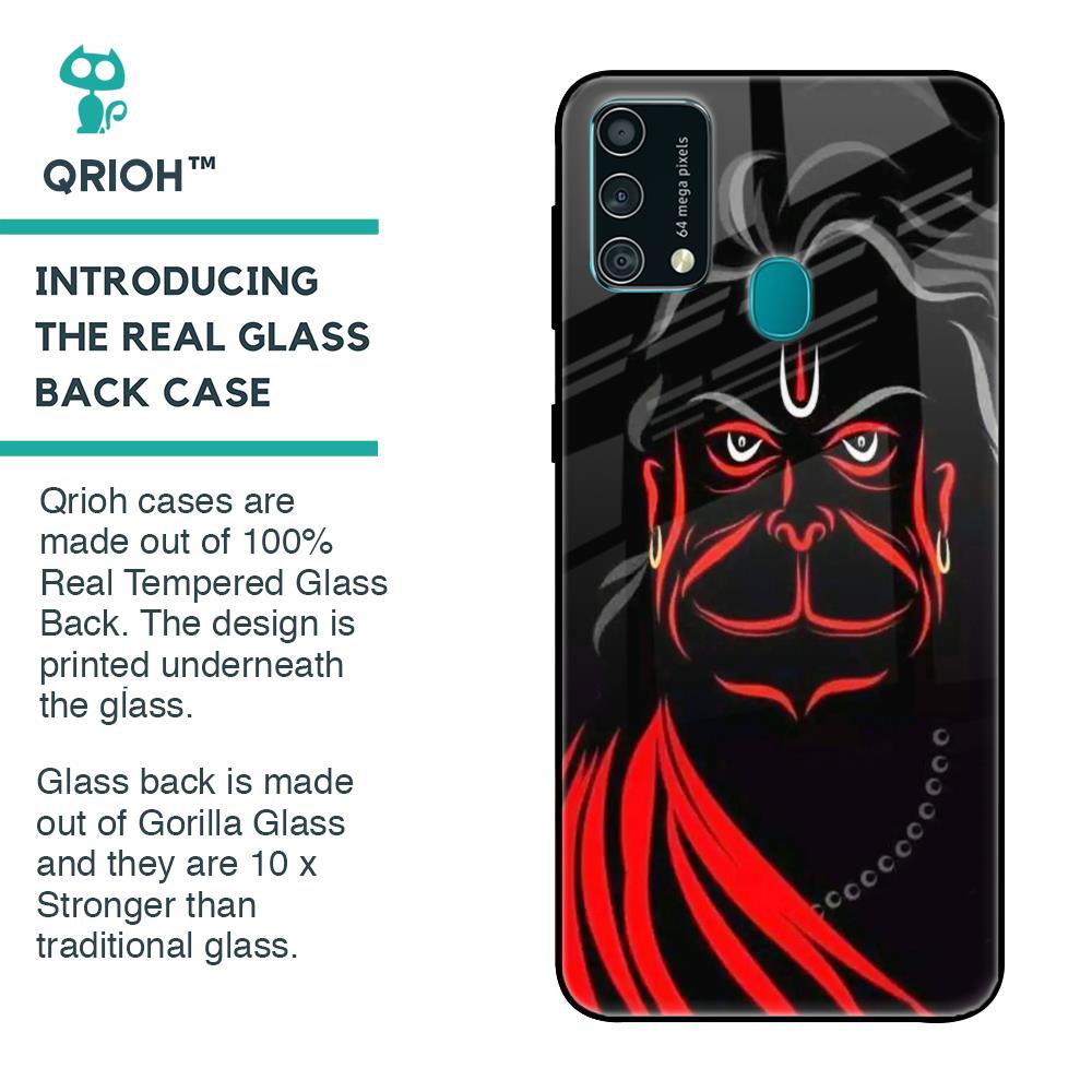 Lord Hanuman Glass Case For Samsung Galaxy F41