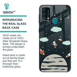 Astronaut Dream Glass Case For Samsung Galaxy F41