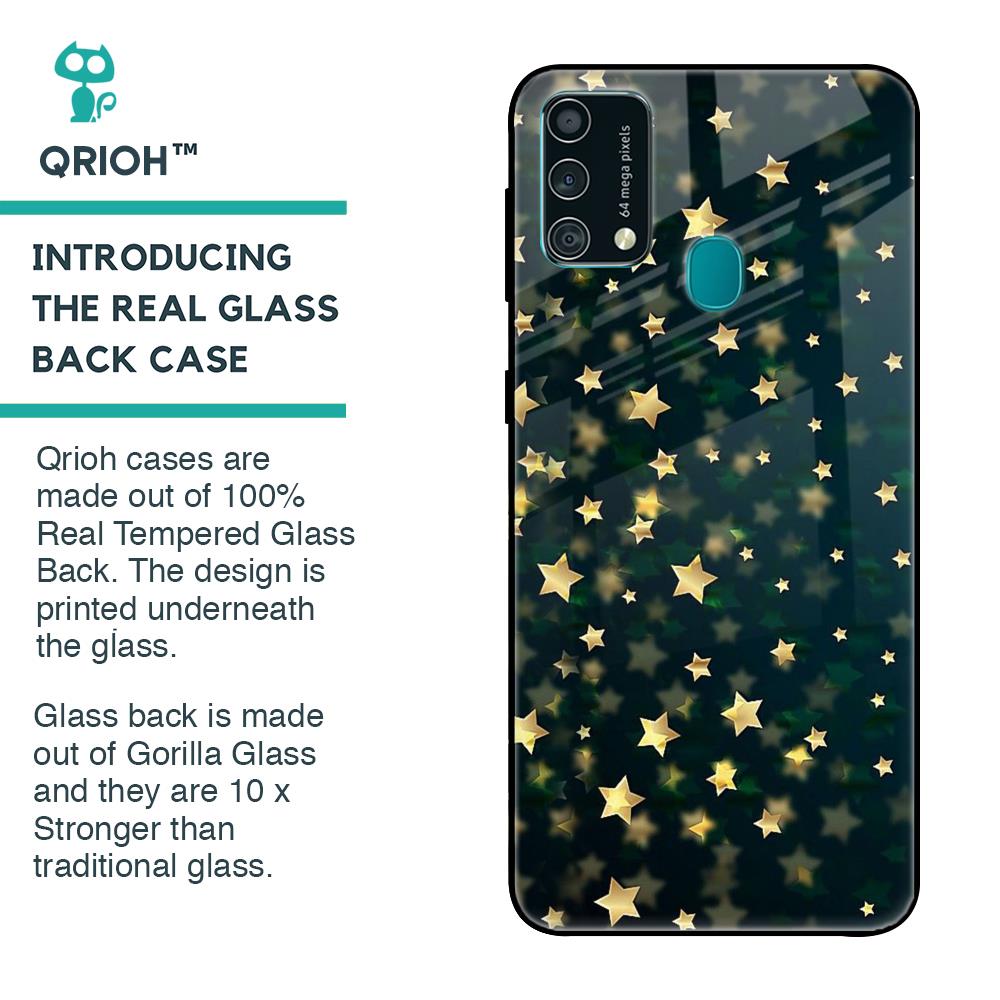Dazzling Stars Glass Case For Samsung Galaxy F41