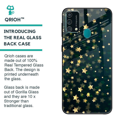 Dazzling Stars Glass Case For Samsung Galaxy F41
