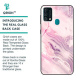 Diamond Pink Gradient Glass Case For Samsung Galaxy F41