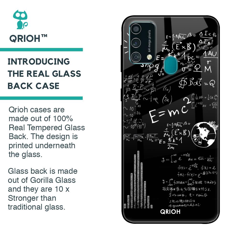 Funny Math Glass Case for Samsung Galaxy F41