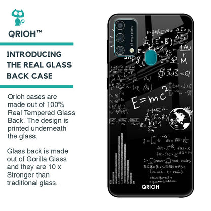Funny Math Glass Case for Samsung Galaxy F41