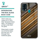 Diagonal Slash Pattern Glass Case for Samsung Galaxy F41