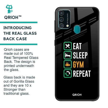 Daily Routine Glass Case for Samsung Galaxy F41