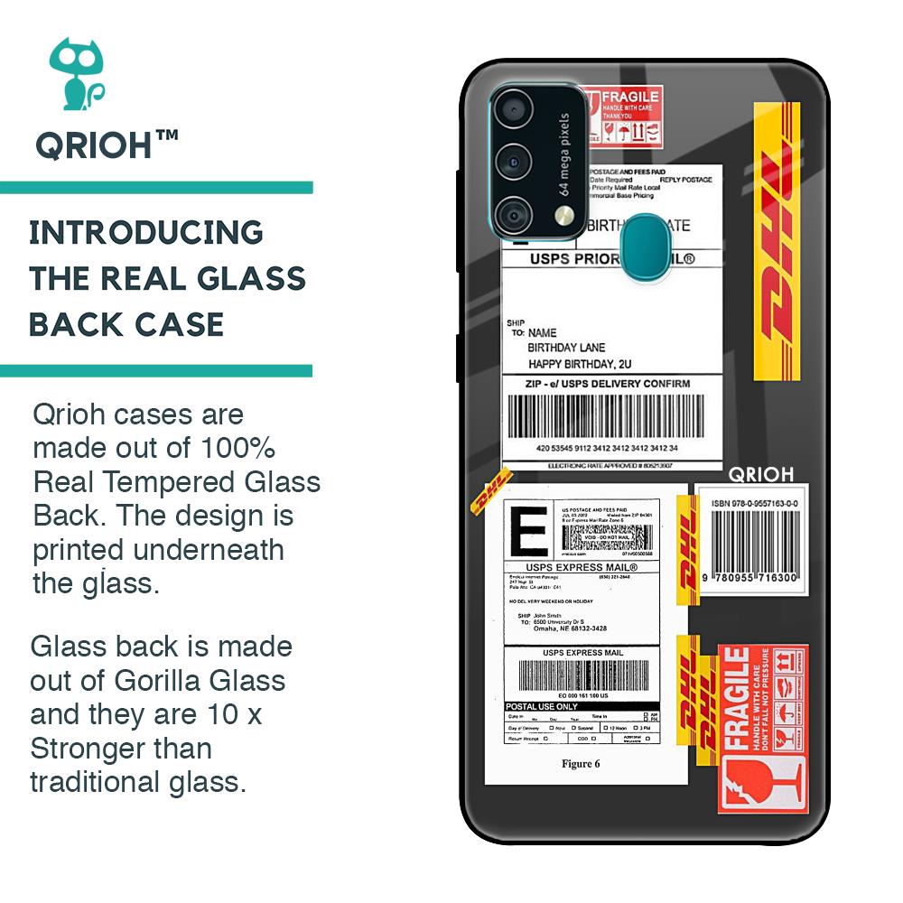 Cool Barcode Label Glass case For Samsung Galaxy F41