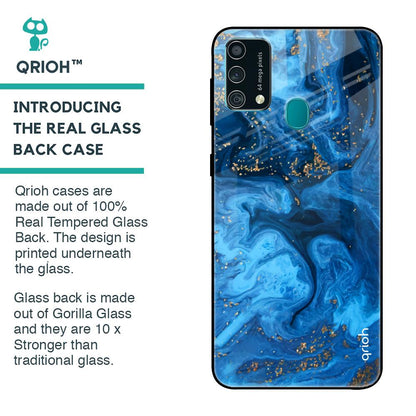 Gold Sprinkle Glass case for Samsung Galaxy F41