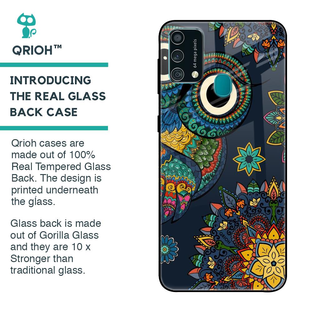Owl Art Glass Case for Samsung Galaxy F41