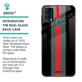 Vertical Stripes Glass Case for Samsung Galaxy F41