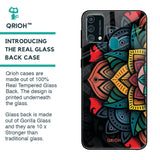 Retro Gorgeous Flower Glass Case for Samsung Galaxy F41
