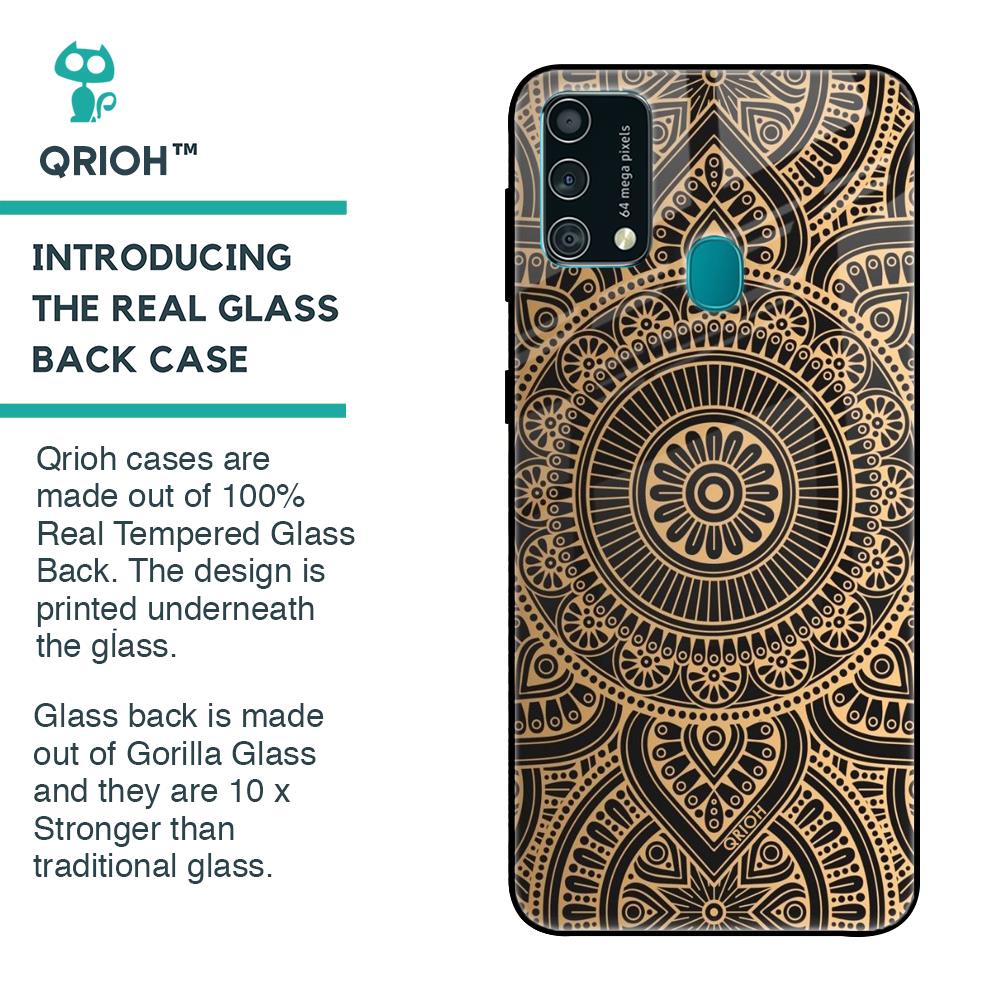 Luxury Mandala Glass Case for Samsung Galaxy F41