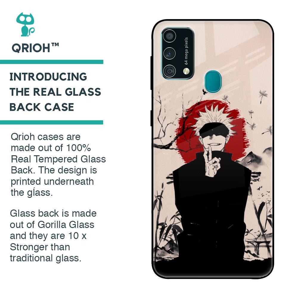 Manga Series Glass Case for Samsung Galaxy F41