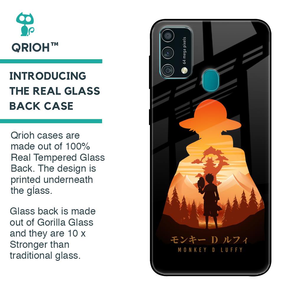 Luffy One Piece Glass Case for Samsung Galaxy F41
