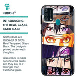Anime Eyes Glass Case for Samsung Galaxy F41