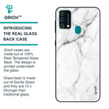 Modern White Marble Glass case for Samsung Galaxy F41