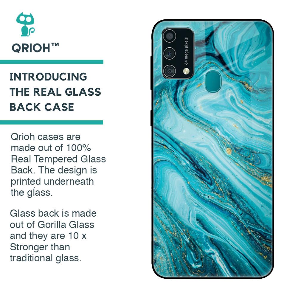 Ocean Marble Glass Case for Samsung Galaxy F41