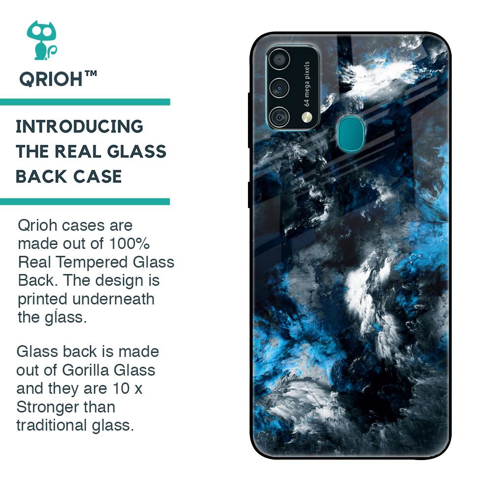 Cloudy Dust Glass Case for Samsung Galaxy F41