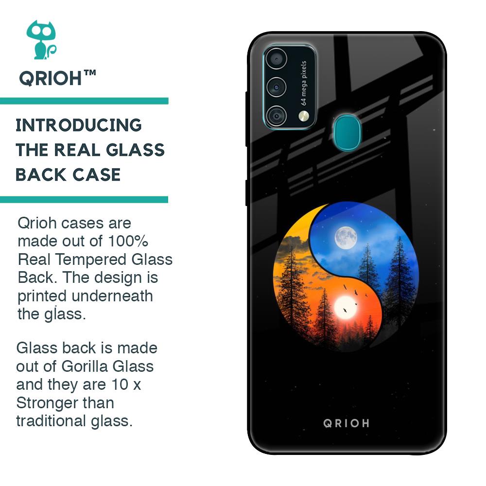 Yin Yang Balance Glass Case for Samsung Galaxy F41