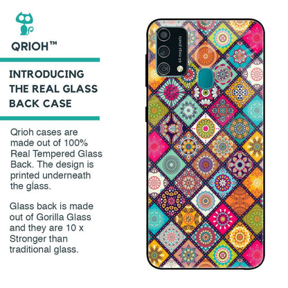 Multicolor Mandala Glass Case for Samsung Galaxy F41