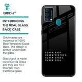 Black Soul Glass Case for Samsung Galaxy F41